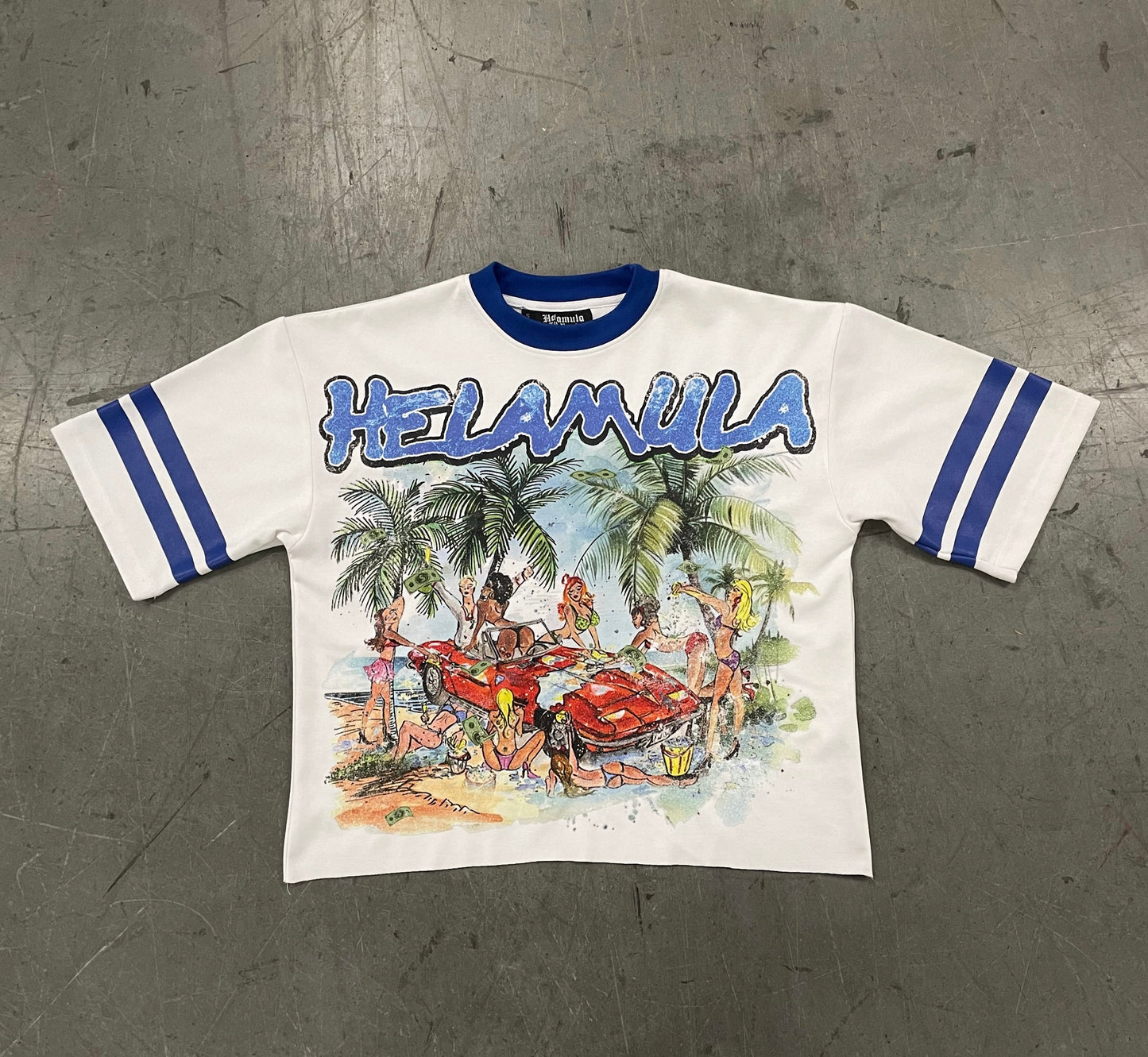 “Palm Beach” Crop Tee