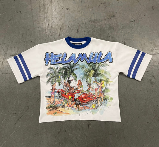 “Palm Beach” Crop Tee